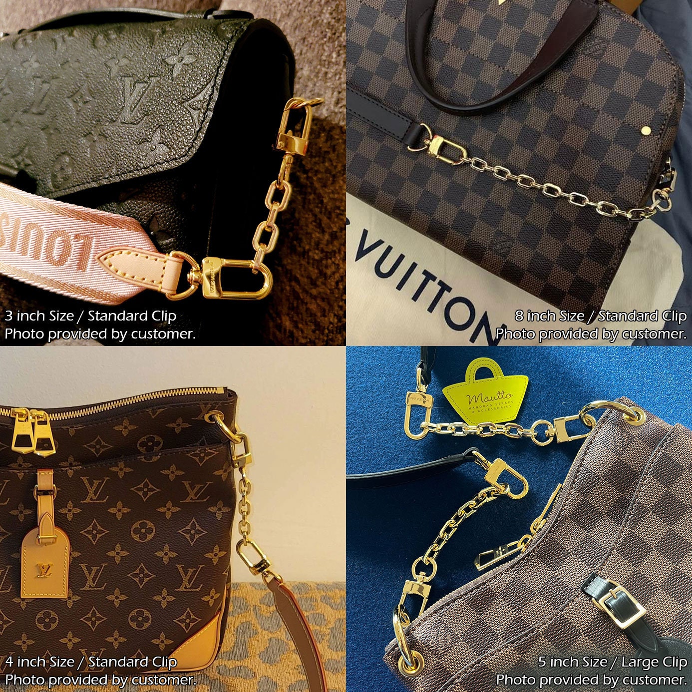 Louis Vuitton Purse Strap Extender – Gold-tone Crossbody Chain - Etsy