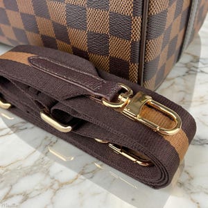 Wide Brown Crossbody Strap: Adjustable Handbag Purse Strap