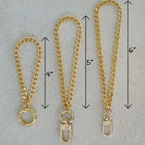 Chain wrist strap sizes.