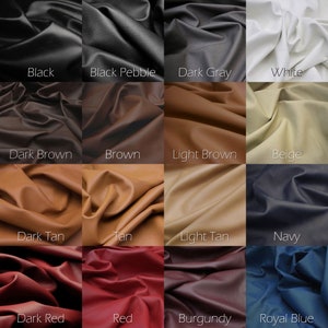 Leather color options for crook-of-arm straps.