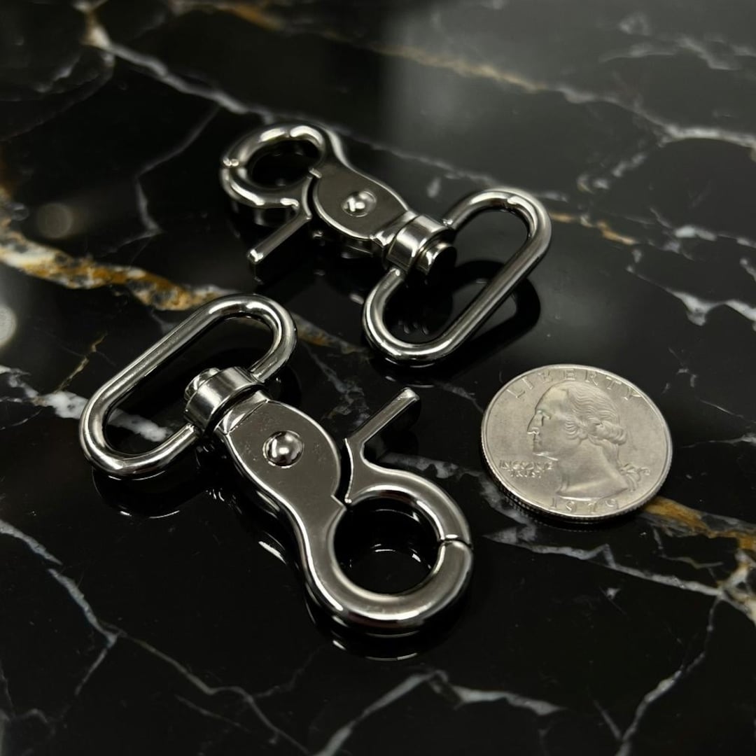 Large Trigger Snap Hook With Swiveling Base - 1 Inch (inner) - Gunmetal ...