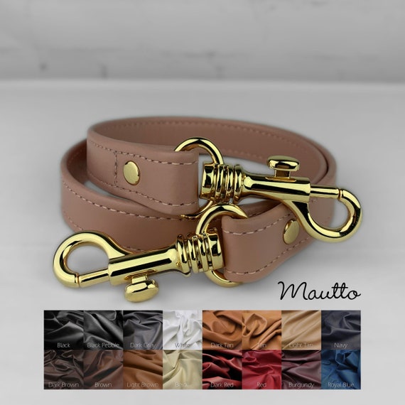 Leather Shoulder Strap 30 inch Length .75 inch Wide Purse/bag Strap Choose  Leather Color & Connector Style 