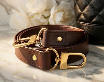 Echtleder Crossbody Taschengurt - 132 cm, 2,5 cm breit