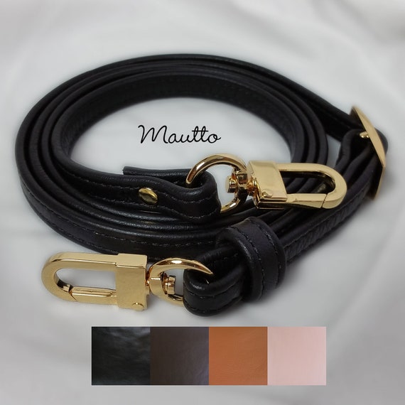 Black Leather Strap for Louis Vuitton (LV) Speedy, etc - 3/4 Wide - Top  Handle to Crossbody Lengths