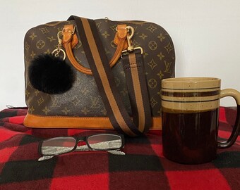 Dark Brown & Golden Honey Strap for Bags 1.5 Wide -  Denmark