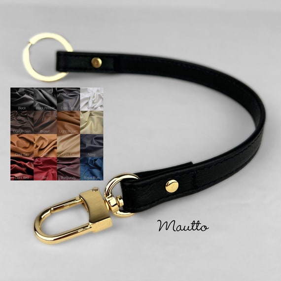 Purse/bag Strap Extender Leather 8 Length, .75 3/4 Inch Wide Choose Leather  Color & Hardware Style 