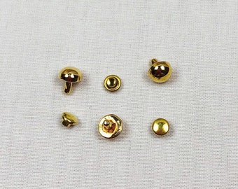 Gold Dome Rivet - Small 6.5mm - #3952 - Contains 107 Sets