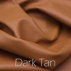 Dark Tan leather swatch.