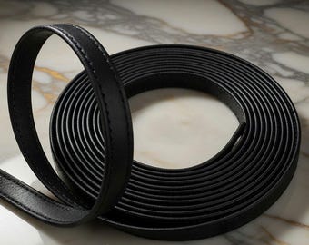 Black Leather Strapping – 1/2 inch, DIY Handbag Repair