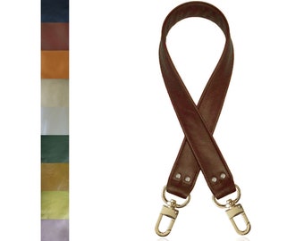 ON SALE! Leather Strap - 1.5" Wide with Gold #16XLG Clips - Short Handle to Long Crossbody Lengths Available - Choose Leather Color