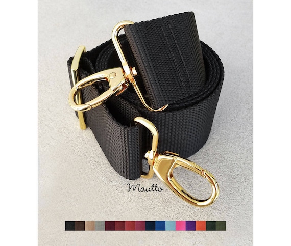 Black Leather Strap for Louis Vuitton Speedy, NeoNoe, Trevi, Metis etc -  3/4 inch (19mm) Wide - Adjustable Shoulder to Crossbody Lengths