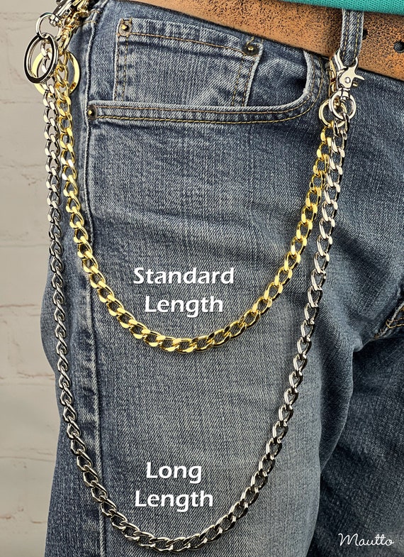 Louis Vuitton Goldtone/Silvertone Metal Double Damier Tassel Chain