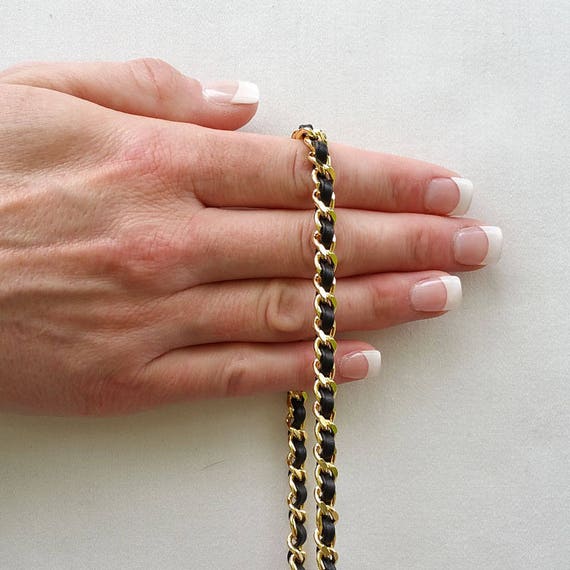 Braided/Twisted Wheat-style Chain, Extra Petite, Gold-tone Finish