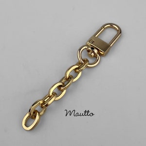 Petite Chain Strap Extender Accessory for LV Pochette & More - Mini Elongated Box Chain with U-shape Clip