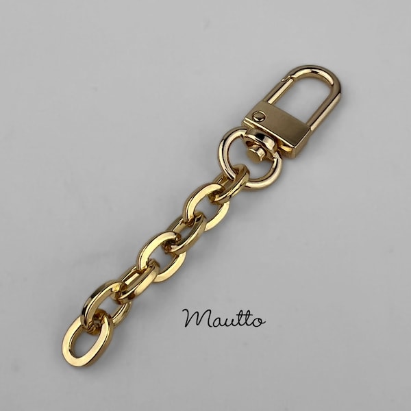 Petite Chain Strap Extender Accessory for LV Pochette & More - Mini Elongated Box Chain with U-shape Clip