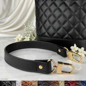 Handmade Leather Purse Strap – 20 Inch, 1 Inch Wide, Short Shoulder Length, Customize Connectors