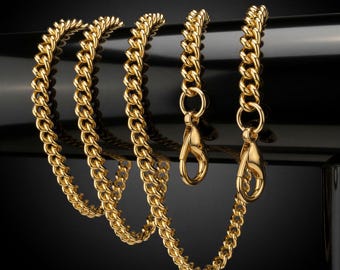 Gold Curb Chain Strap – Luxury Purse, Wallet, or Phone Chain