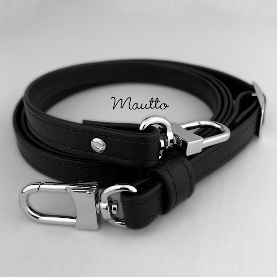 Black Leather Strap for Louis Vuitton Eva/alma/etc 1/2 Inch 13mm Wide  Adjustable Shoulder to Crossbody Length -  Singapore