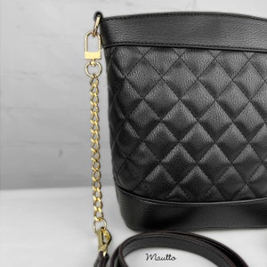 All-in-one Accessory: Strap Extender / Key Fob Bag Tether / Key Chain Charm - Classic Curb Chain with Diamond Cut Accents and #16CXLG Clip