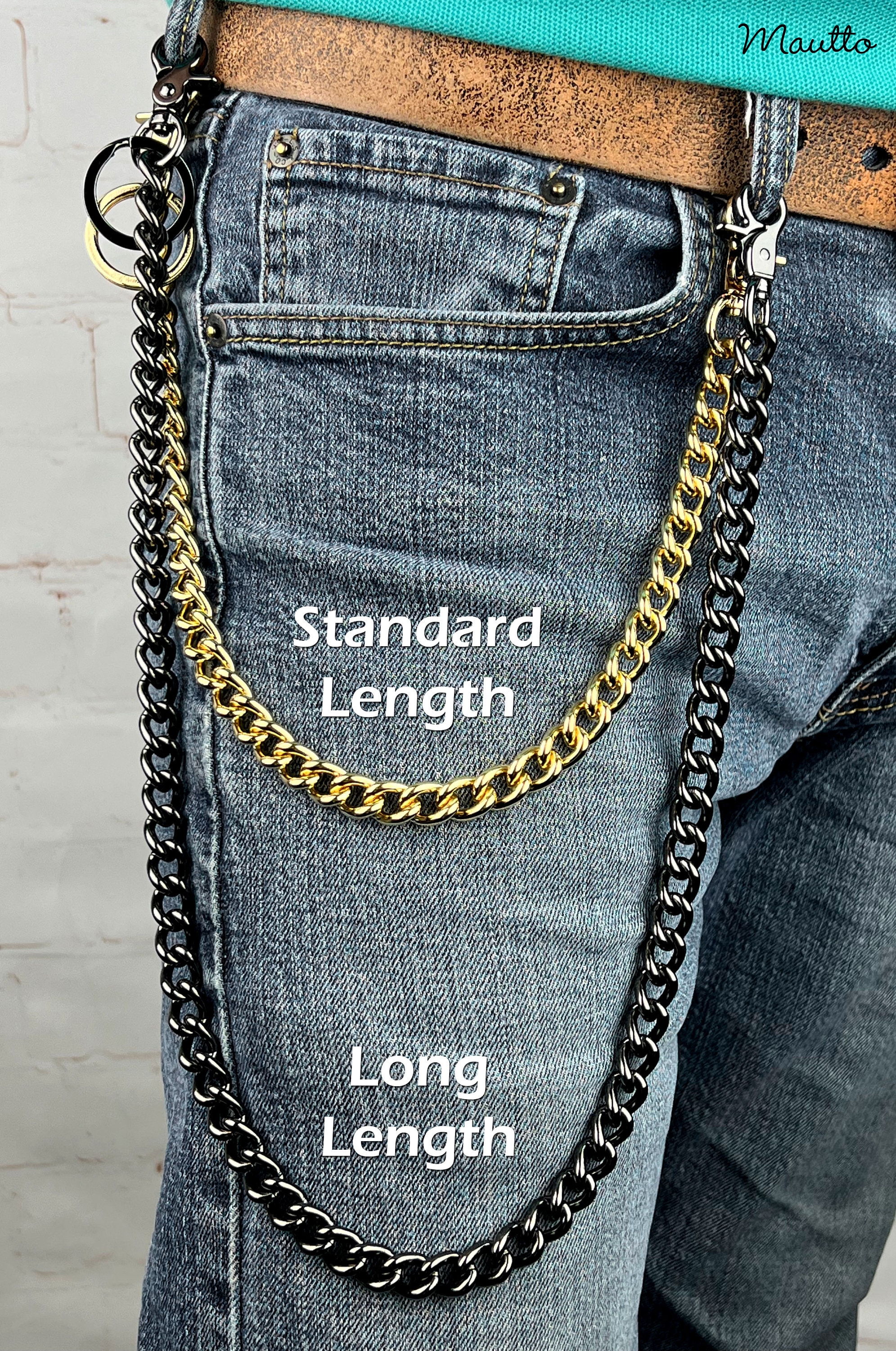 Large Flat Diamond Cut Chain Strap GOLD Chain Luxury Handbag Strap 9/16  15mm Wide Choose Length & Hooks/clasps 