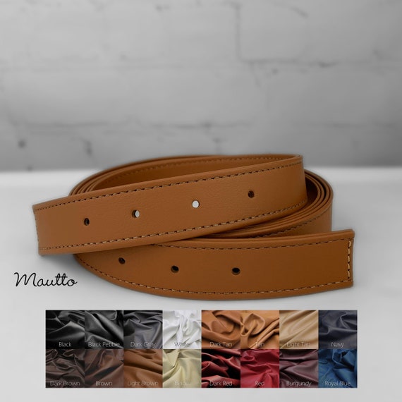 Adjustable Length, Leather Strap - Punched Holes on Ends - 1 inch Wide -  Shoulder to Crossbody Lengths - Choose Leather Color - Handmade