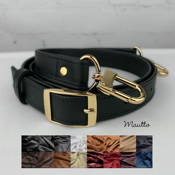 Crossbody Adjustable Buckle Strap 1 Inch Wide, 16XLG U-shape Hooks Choice  of Leather Color and Hardware Finish -  Canada