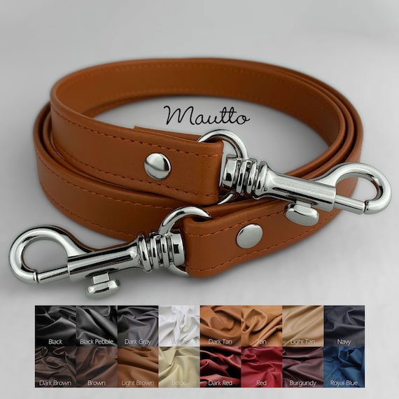 Crossbody / Messenger Strap 50 inch Length .75 inch Wide Leather Purse/bag  Strap Choose Leather Color & Connector Style 