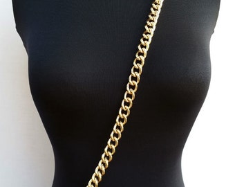 Mini Classy Curb Chain Strap GOLD Luxury Chain 
