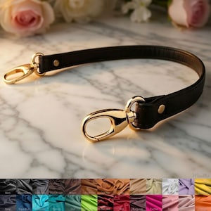 Handmade Leather Purse Strap – 20 inch Short Shoulder or Top Handle