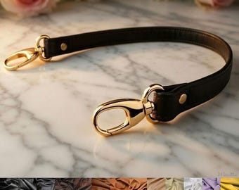Handmade Leather Purse Strap – 20 inch Short Shoulder or Top Handle