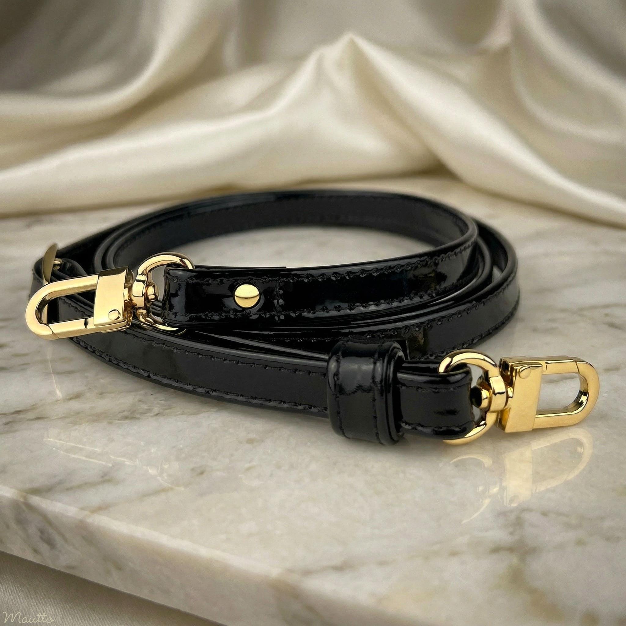 Patent Leather Purse Strap: Adjustable Length Crossbody Strap
