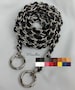 Classic NICKEL Chain Bag Strap with Leather Weaved Through - Choice of Length & Hooks - Additional Leather Colors Available! 