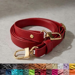 Bandoulière réglable extra longue en cuir, 3/4 pouce de large, couleur et fermoirs personnalisables