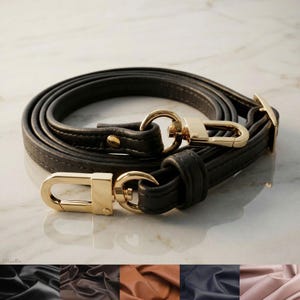 Extra Petite Leather Bag Strap – Adjustable Crossbody, 3/8 inch Wide
