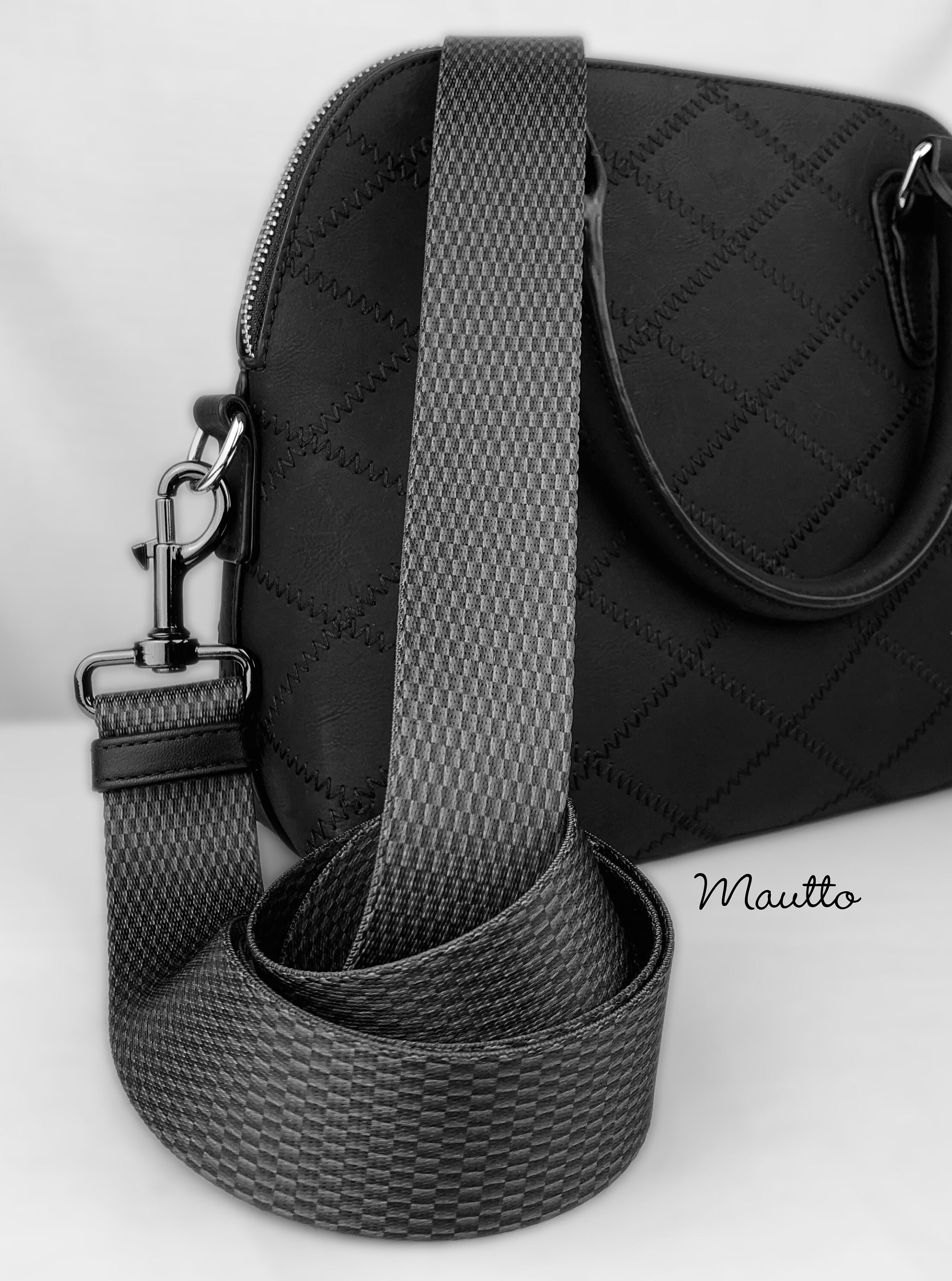 Detachable Crossbody Purse Strap - Solid Dark Gray