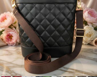 Verstellbarer Taschengurt aus Nylongewebe - U-Clips, Crossbody-Länge, 1 Zoll breit, für LV