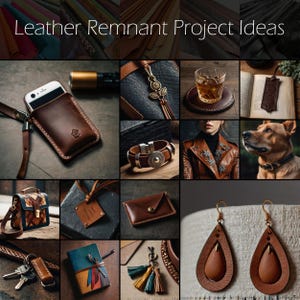 Projects ideas using Mautto leather scraps and remnants.