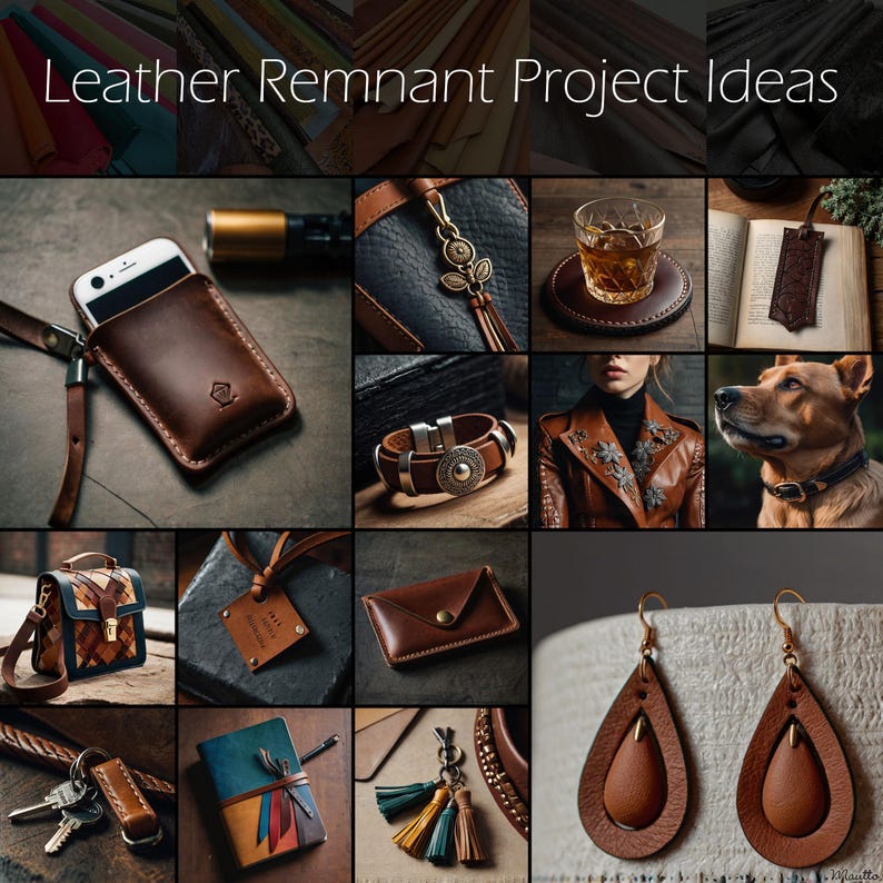 Projects ideas using Mautto leather scraps and remnants.