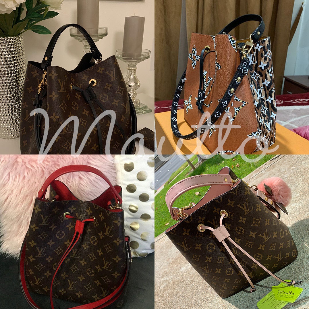 Top Handle for LV Neo Noe Bucket Bag & More Choose Leather Color 3