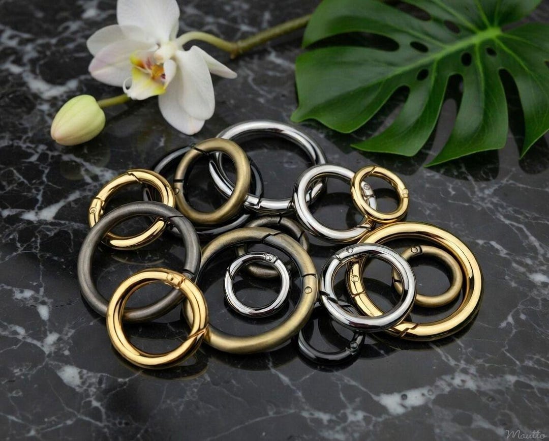 Spring Gate O-ring Hardware Replacement, Various Finishes & Sizes
