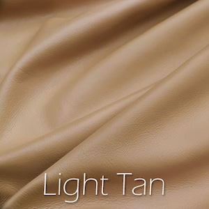 Light Tan leather swatch.
