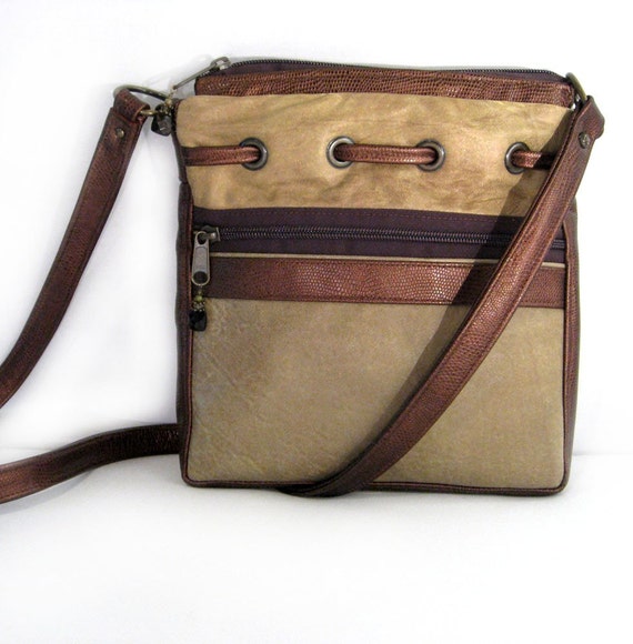 Items similar to Leather Messenger Bag - Olive Green Lamb Leather ...