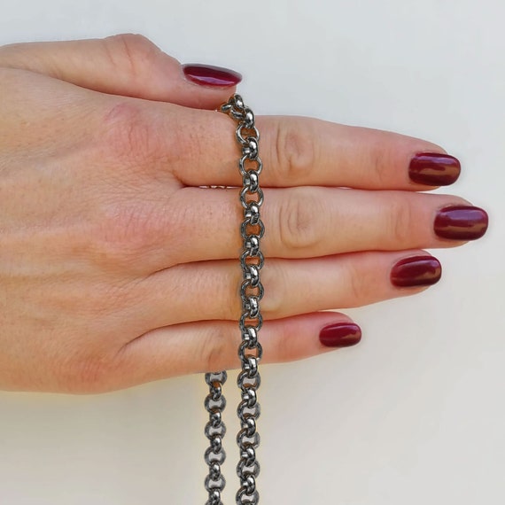 Heavy Duty Gun Metal Heavy Rollo Link Chain Belt Chain Conveyor Belt main image 3