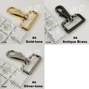 Swiveling clip styles and finishes available for thick nylon straps by Mautto.