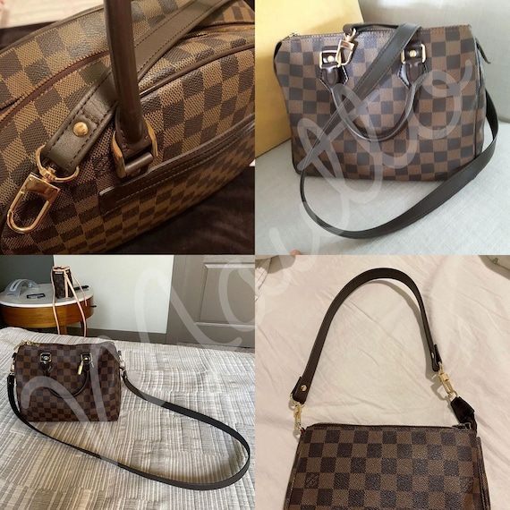 Dark Brown & Golden Honey Strap 1 Wide Adjustable Shoulder to Crossbody  Length for LV Monogram, Damier Ebene, Etc -  Canada