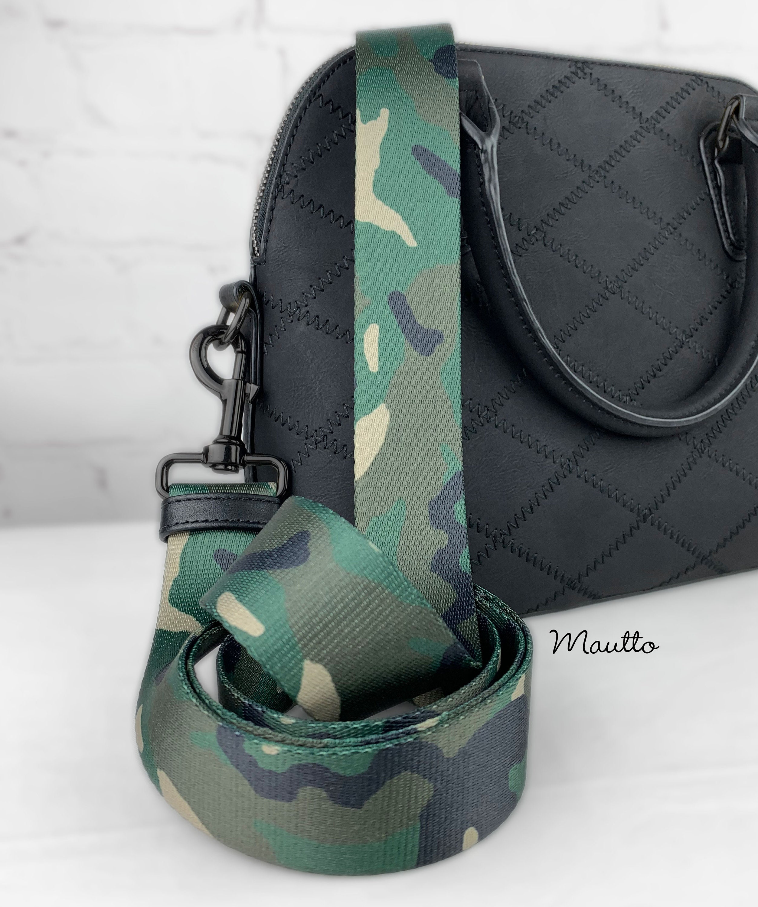 Green Camouflage Camo Strap for Bags 1.5 Wide -  Ireland