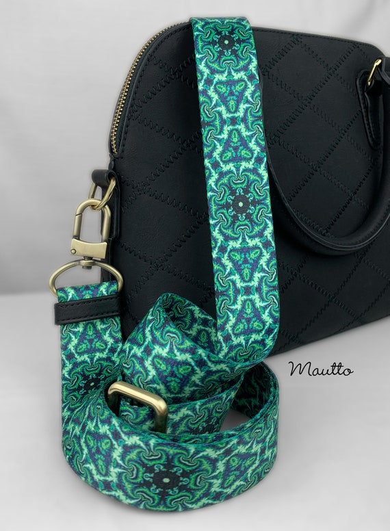 Emerald Kaleidoscope Strap for Bags Wide Nylon Adjustable - Main Image