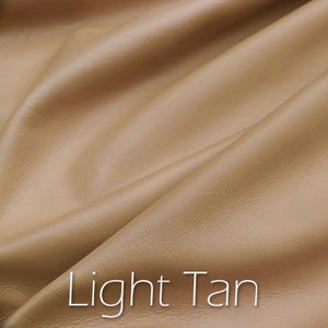 Light Tan leather swatch.