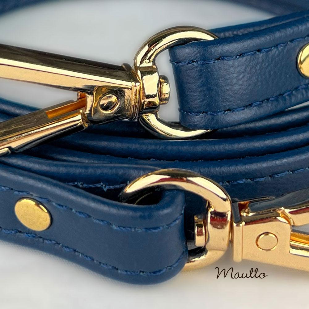 Navy Leather Strap Genuine Leather Purse Strap Dark Blue Handbag Strap Customize Shoulder to Crossbody Length Clasps Half Inch Wide Etsy Canada