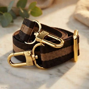 Brown & Honey Strap for LV Monogram, Damier Ebene – Adjustable Crossbody Length